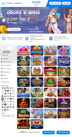 l'application et interface DIAMONDS REELS CASINO
